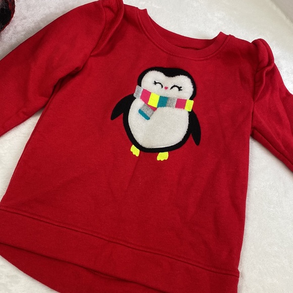 Jumping Beans Red Sweater with a Penguin Design Size 2T - Picture 8 of 10